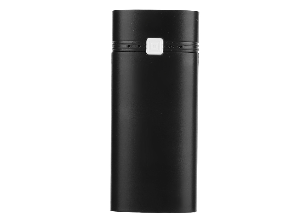 Caixa para Power Bank DIY com 2 Portas de Saída USB, Visor LCD e Luz LED para 2 Baterias Recarregáveis 18650 - Preta - LAXISCREED