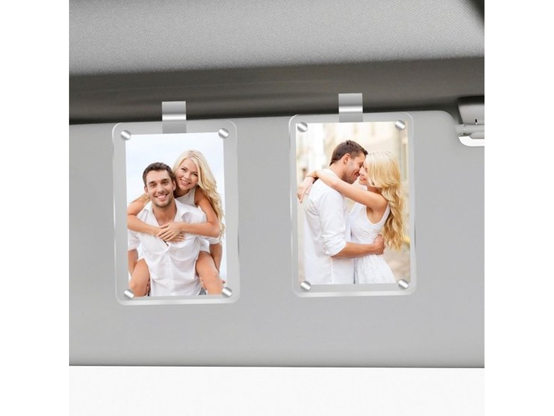 Fixatieclip Para Foto - 2 Unidades - Acessórios Magnéticos Para Automóveis - Vizierclip Transparente - Estilo - Fácil De Instalar - Plástico - Lista D