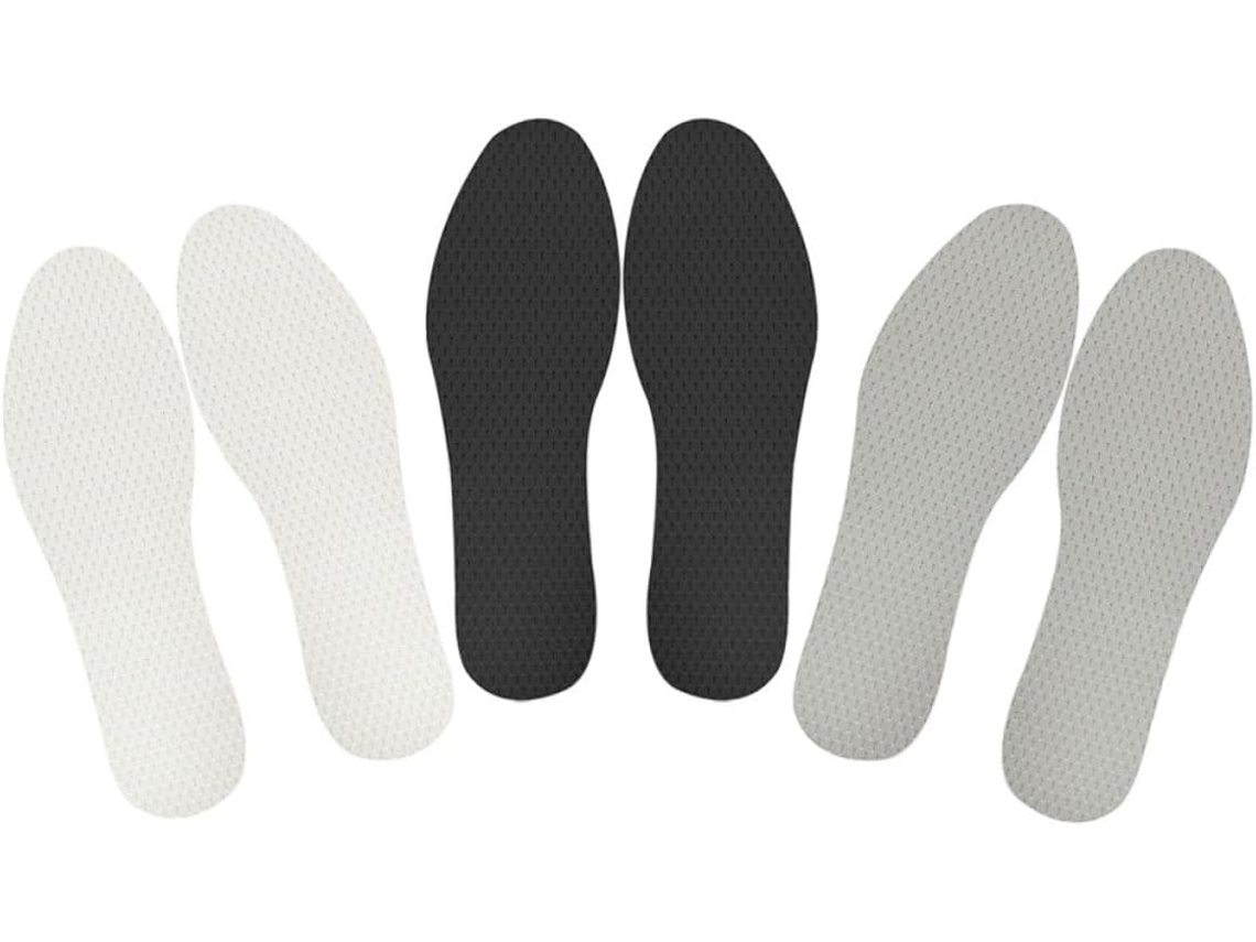 Palmilhas De Látex Respiráveis E Com Absorção Impacto, 3 Pares, Para Calçados Masculinos E Femininos Confortáveis