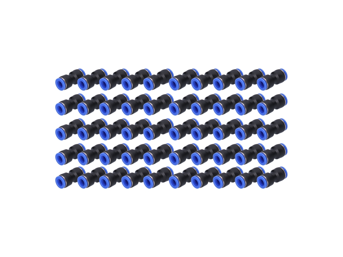 50 Peças De Conector Neumático Reto De Empuxo Para Tubo De Ar Pu-10 Acessórios Neumáticos Industriais