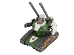 Walshlxq brinquedo de Tanque Transformador Elétrico com Luzes e Rotação, Robô de Stunts Móvel Automático para Crianças, Cor Verde