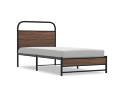 Bed Frame, Bed Frames Vidaxl Marrom Madeira Processada (90 X 190 Cm)
