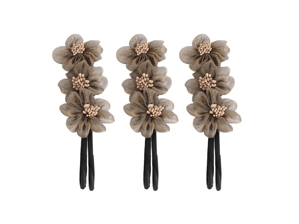 Feitora De Coques Reutilizável Cabelo Floridos Elegante
