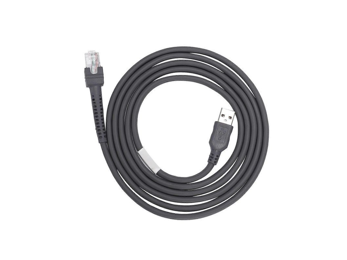 Cabo de Dados Usb para Scanner de Código de Barras Ls2208 Ls4208 Ds9208 Substituição Compatível