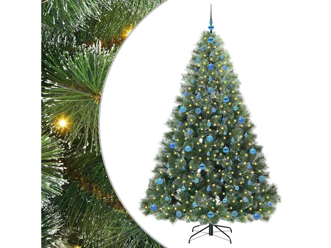 Decoração Sazonal Vidaxl Verde Plástico (210 Cm)