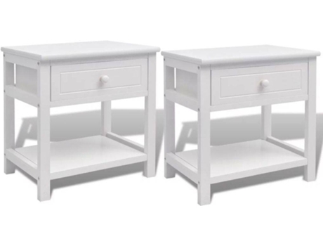 Cabeceiras, 2 pcs, madeira, branco