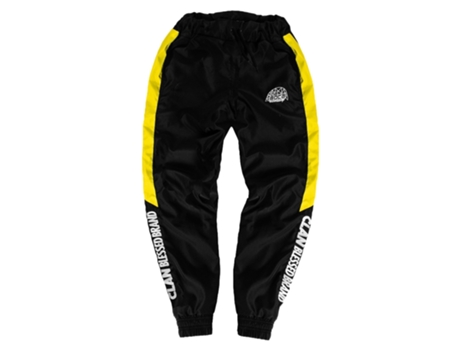 Calças de Homem CLAN Boca Pretas Representam Sintetico Preto (XL)