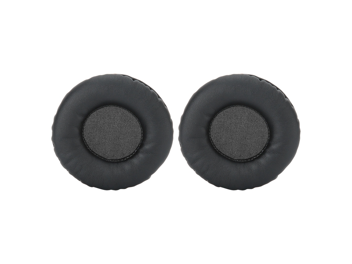 Fones de Ouvido Lurelia Almofadas para Ouvintes Pretas, com Proteína Couro e Memory Foam, Preto, 75 Mm