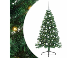 Conjunto 1 Decoração De Árvore De Natal Vidaxl Verde Pvc (120 Cm)