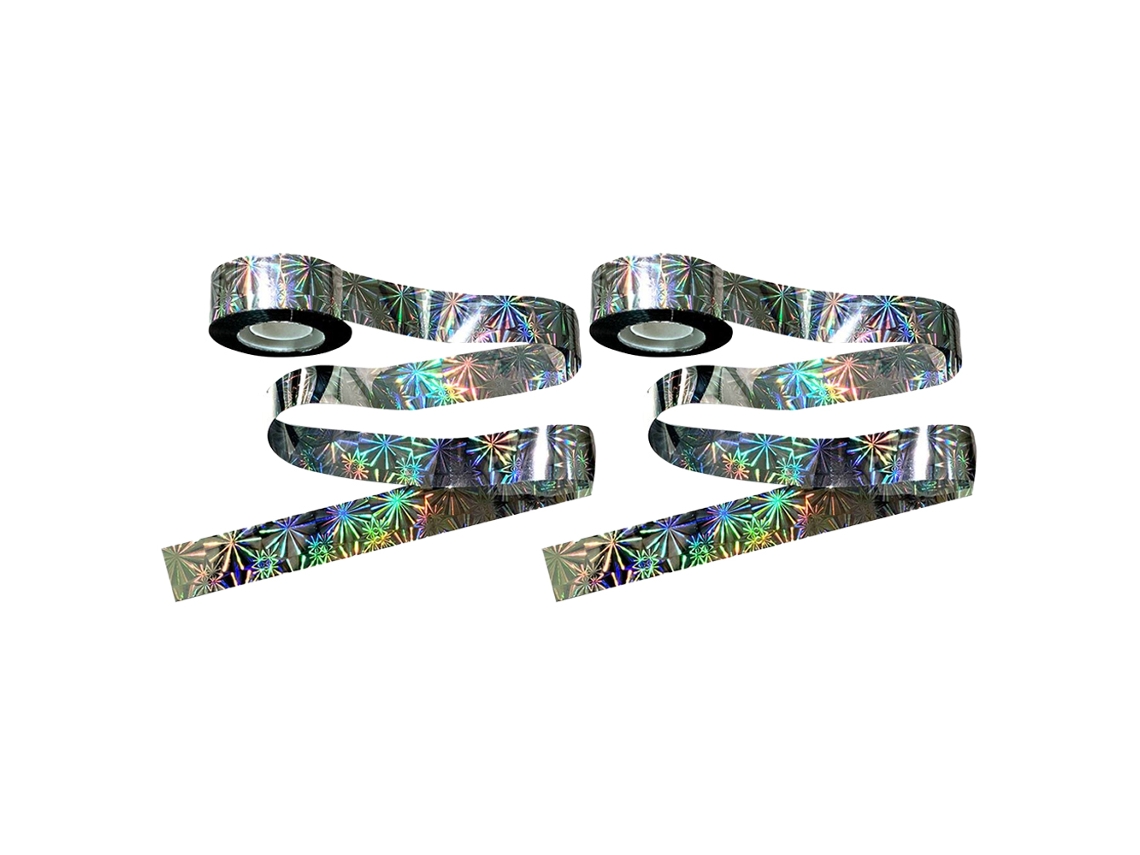 Rolos De Fita Refletora Para Afastar Pássaros, Fita Adesiva Dupla Face Refletora Para Proteger Casa E Jardim