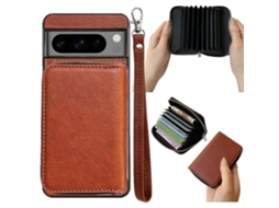 Bolsa Para Celular Com Zíper De Cor Sólida, 11 Compartimentos Para Cartões E Cordão