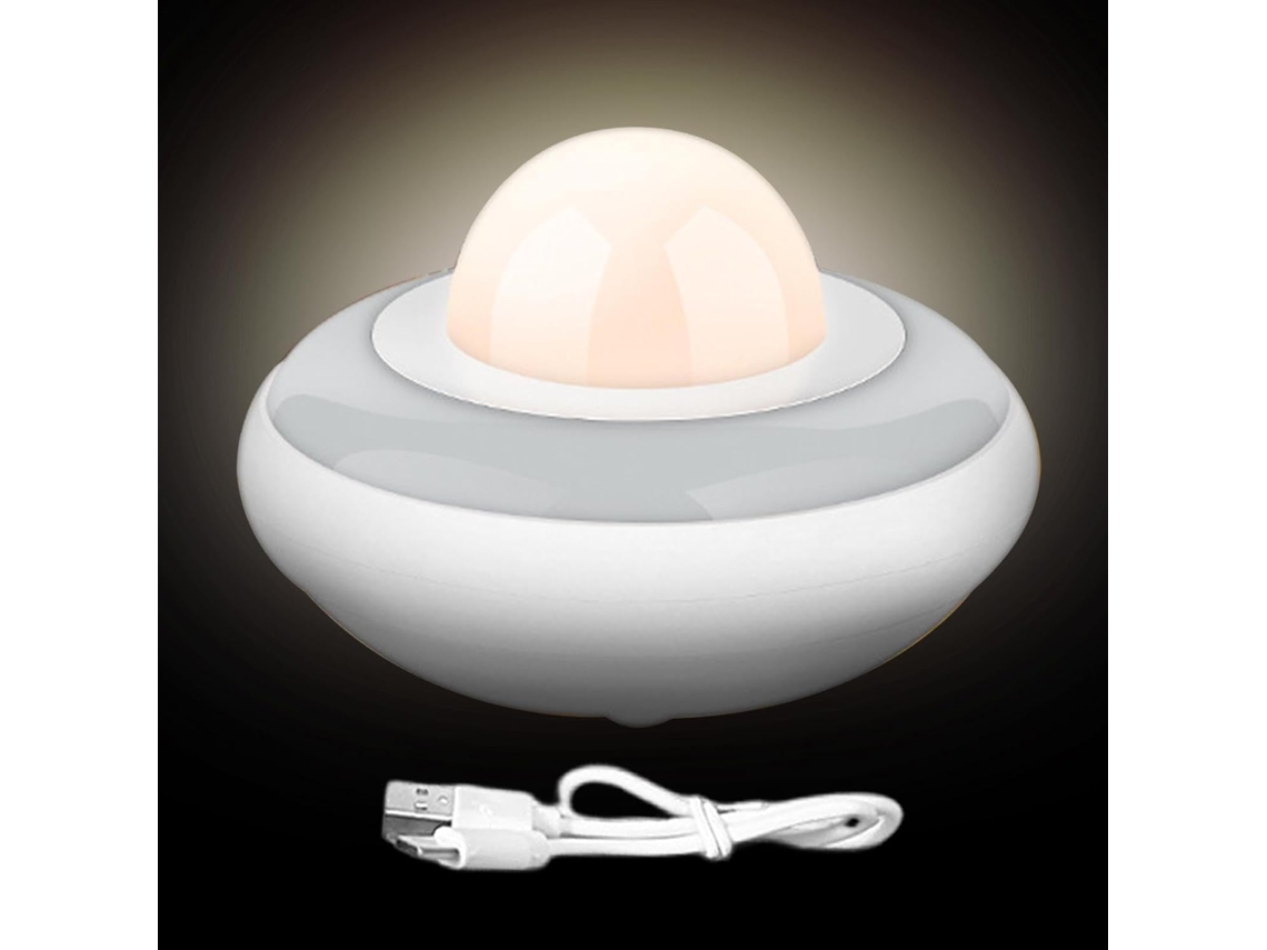 Luz Noturna Colorida Com Brilho Ajustável, Recarregável Via Usb.