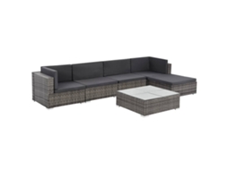 Sofa Set, Sofa Sets Vidaxl Cinzeto Rattan / Vime (n/a)