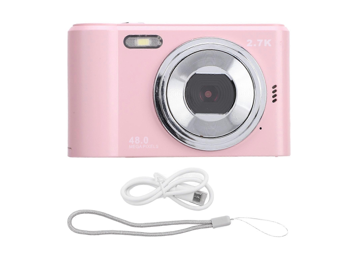 Câmara Digital Portátil Com Ecrã Ips De 2,4 Polegadas, 2,7k, 48mp, Zoom 8x E Autofoco