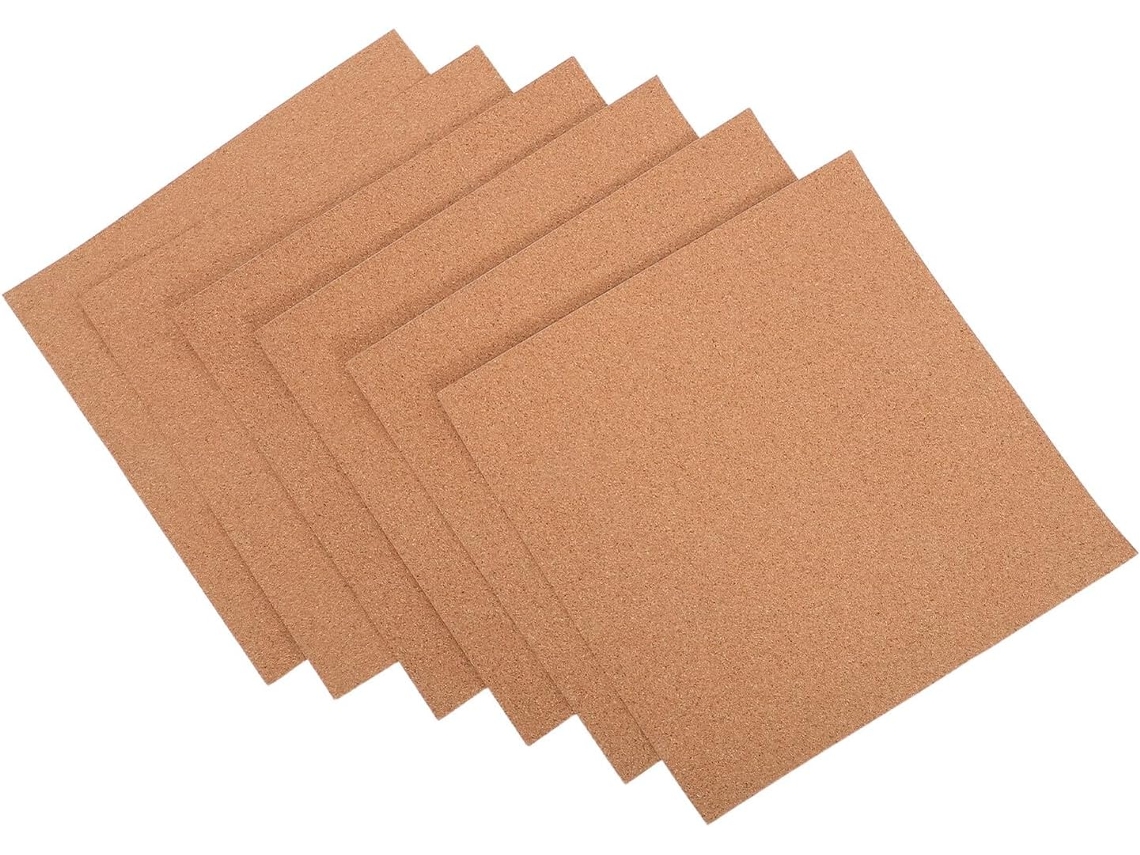 Pacote com 6 Rolos de Cortiça Adesiva Espessa Stobaza, 30 Cm X 1 Mm, Verso Autoadesivo. Ideais para Painéis Pa