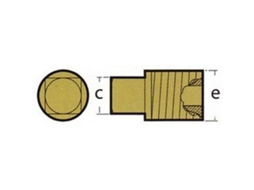 Ânodo Do Plugue Vm Cinzentotecnoseal