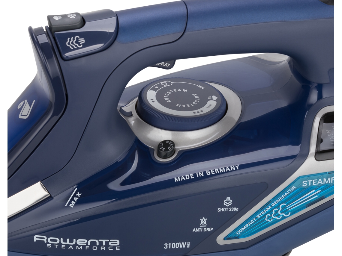 Ferro a Vapor ROWENTA Steam Force DW9240D1 (Jato vapor: 230 g/min - Base: Inox)