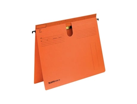 Pastas suspensas Leitz Série 18, cartão Manila 250 g/m², laranja. Para o mercado D / L / A / Ch. 50 peças. Esselte Leitz (1814 00 45)