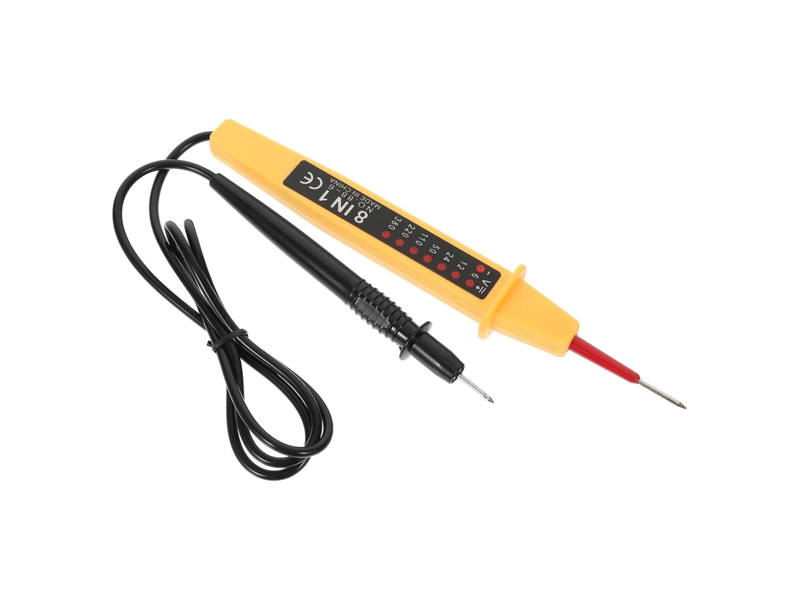 Caneta Testadora De Voltagem Veicular Leve De 12v Em Cobre E Plástico
