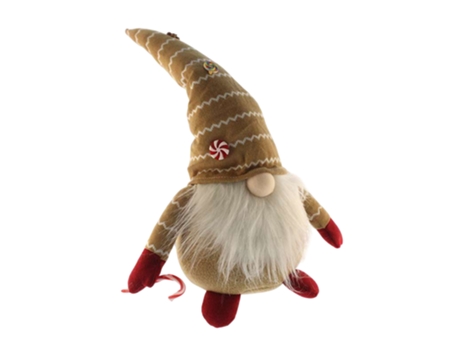 Gnomo decorativo de Natal sentado com chapéu, design nórdico original Wellhome