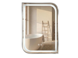 Espelho de Parede REA Zone Brush Nickel 80x60 Led