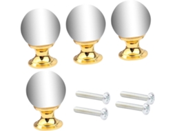 Conjunto Com 8 Puxadores De Cristal Para Armários Decorativos.