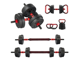 Conjunto De Halteres Ajustáveis ​​​​6 Em 1, 15 Kg, Kettlebells, Halteres, Barra E Suporte Para Flexões, Para Casa, Ginásio E Escola.
