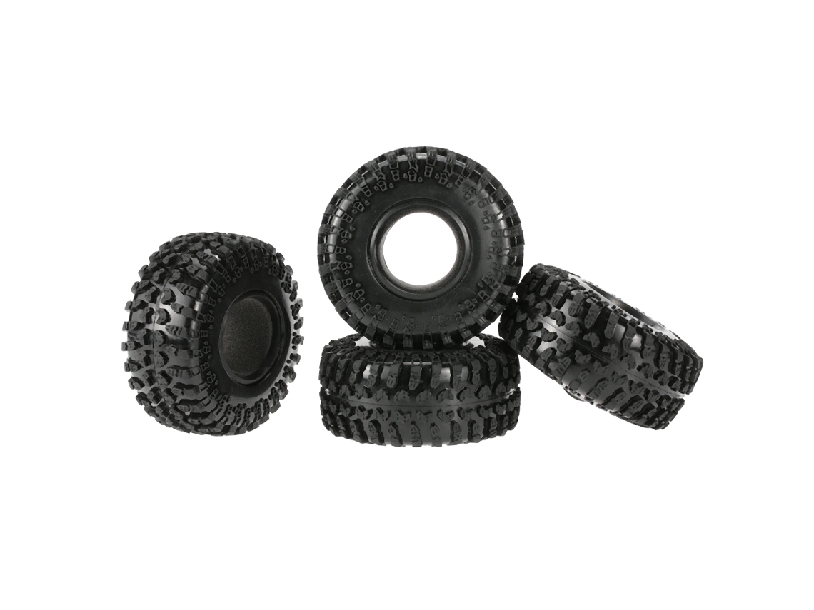 Mali 4 Pneus Austar 2.2" 125mm 1/10 para Rc4wd D90 Axial Scx10 Crawler de Rochas de Borracha