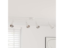 Vidaxl Foco De Teto Com Holofotes Branco 70 X 12,5 X 10,5 Cm Metal