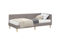 Conjunto de 2 Estruturas de Cama de Canto com Colchão Outros Manual MAISON EXCLUSIVE