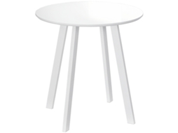 Mesa Jantar Branca 72x72x75 Cm, Superfície Alto Brilho Para 2 Pessoas Em Cozinha