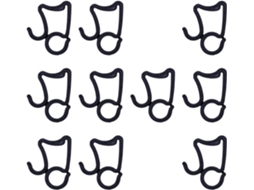 Clips Para Iluminação Externa E Decorações Festivas, Pretos, Pacote