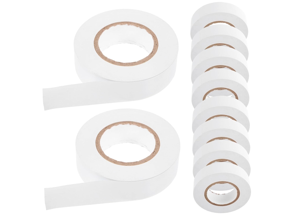 10 Pedaços De Fita Isolante Elétrica Pvc Para Eletricistas, Resistente Ao Calor E À Umidade, Adequada Para Uso Doméstico
