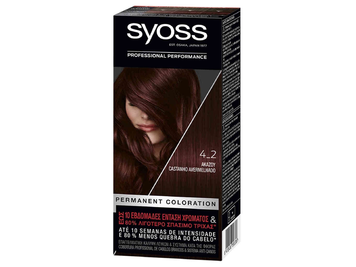 Coloração Permanente Castanho Avermelhado 4.2 SYOSS