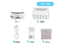 Massageador Ocular Inteligente 6d, com Funções de Vibração e Airbag, Bluetooth e Reprodução de Música. MDUG (sem Caixa)