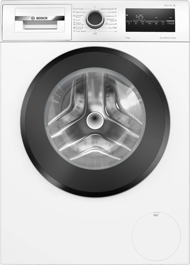 Máquina de Lavar Roupa BOSCH WAN24281ES (8 kg - 1200 rpm - Branco)