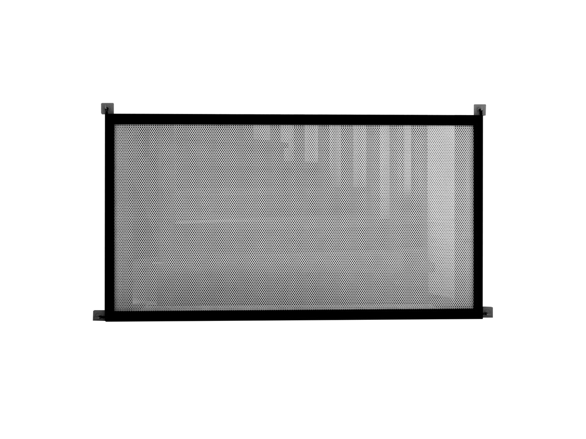 Guarda corpo Porta Branca 134x85cm com Tubo e Fivela Adesiva