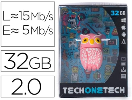 Pendrive 32GB Mocho rosa