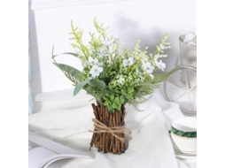Plantas Artificiais 28 Cm - Bambu Misto Em Vasinho, Decoração De Casa