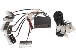 Lanterna Estroboscópica Led Amarela Ounona, 18 Leds, Luz De Advertência Emergência Compacta Para Carro, Suv, Caminhão