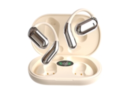 Fones Bluetooth 5.3 JIAPEI com Microfone, Display LED e Estojo de Carregamento (caqui)