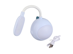 Lâmpada De Escritório Led Com Bateria Flexível Protetora De Olhos Luz Noturna Carregamento Usb Azul