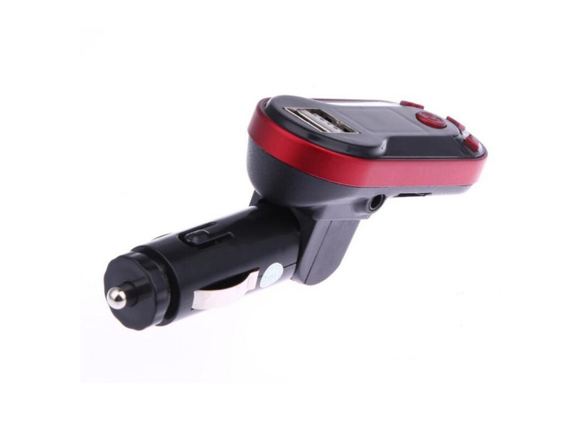 Transmissor Fm YIZHOOD I9 Kit de Carro Sem Fio Bluetooth Chamadas Mãos-Livres Mp3 Usb Tf 3.5 Sem Fio Jack Vermelho