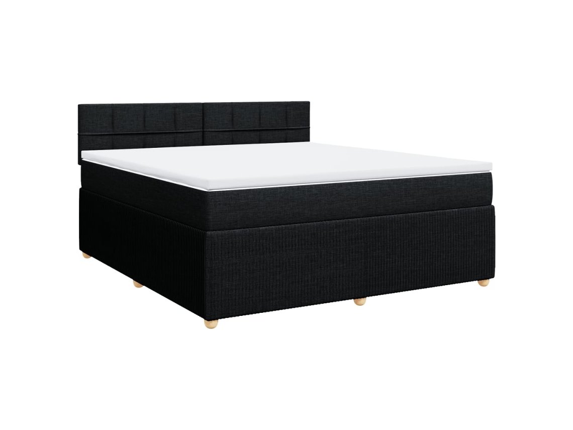 Box Spring Bed, Box Spring Beds Vidaxl Preto Tecido (180 X 200 Cm)