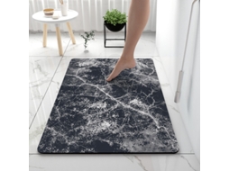 Tapetes de Banho Antiderrapantes Absorventes de Secagem Rápida para Decoração de Banheiro Padrão 21 EVELTEK 40x60cm