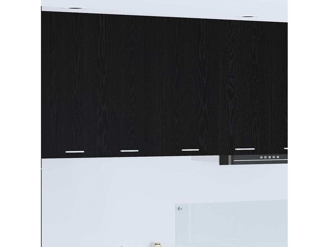 Vidaxl Armário Suspenso Carvalho Preto 80 X 31 X 80 Cm