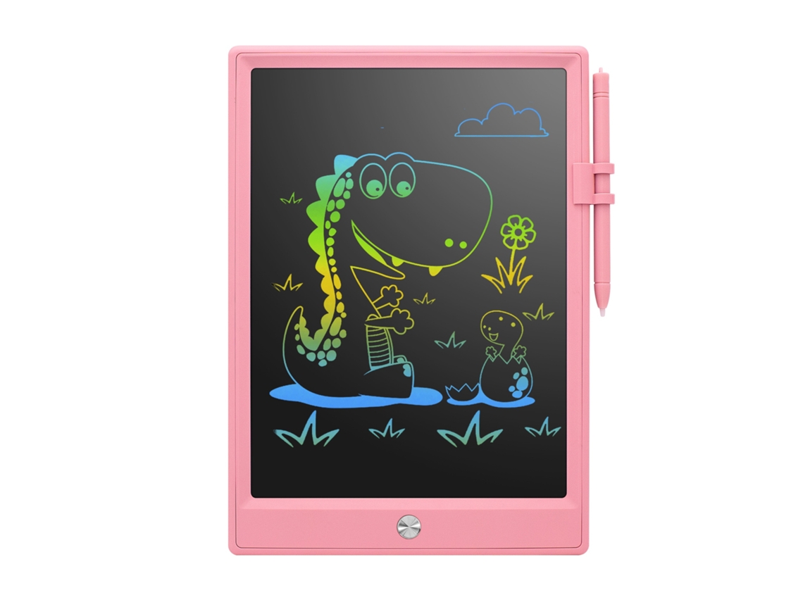 Tablet De Escrita Lcd, 10 Polegadas, Lcd, Rosa Claro, Para Desenho, Notas E Aprendizagem Infantil Tressino