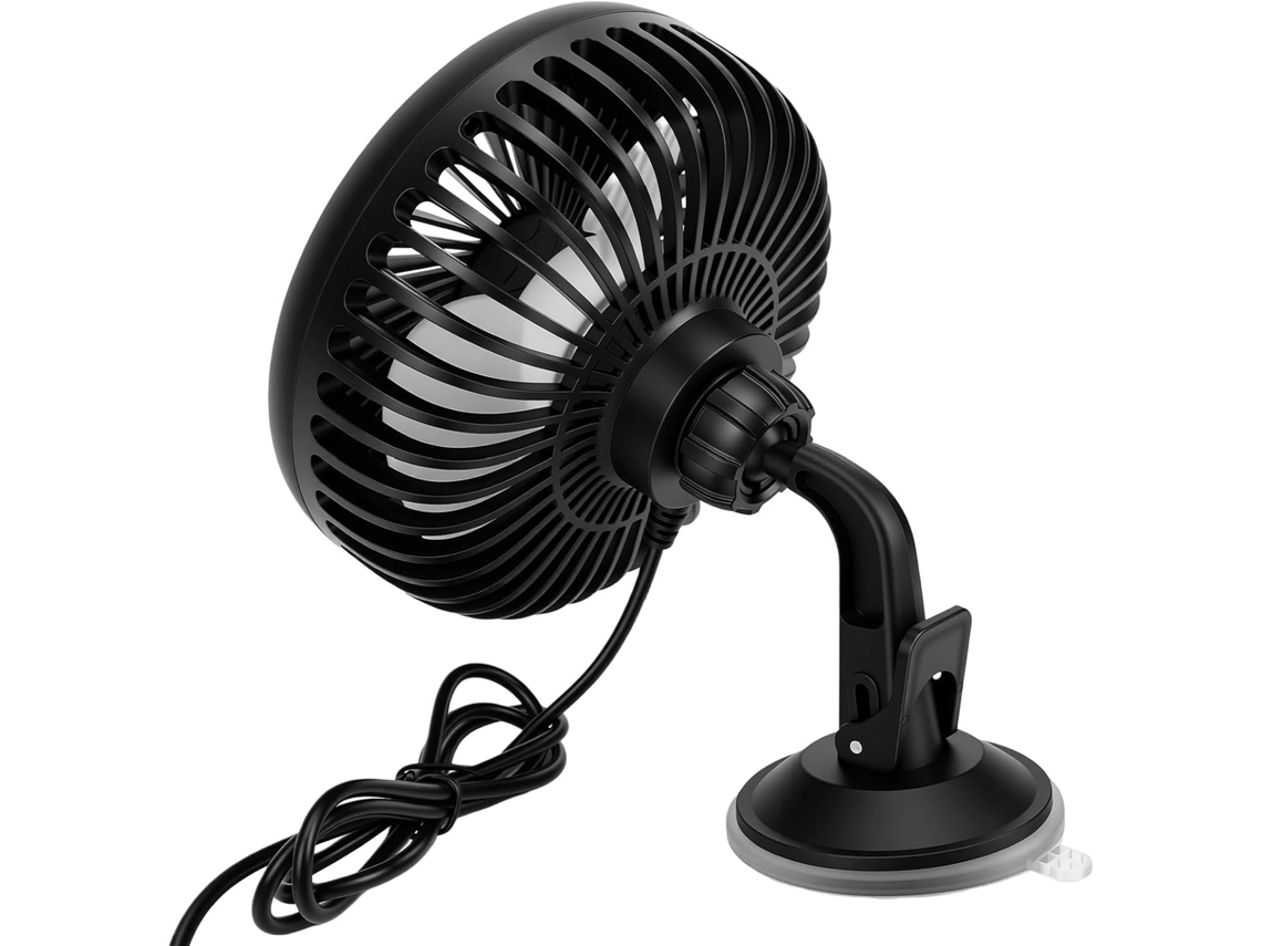 Ventilador Usb Para Carro Bewinner Com Ventosa, Motor Silencioso Sem Escovas De 3 Velocidades, Ângulo Ajustável