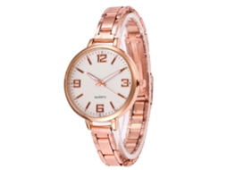 Reloj De Cuarzo Elegante Unisex Casual De Moda Regalo (oro Rosa)