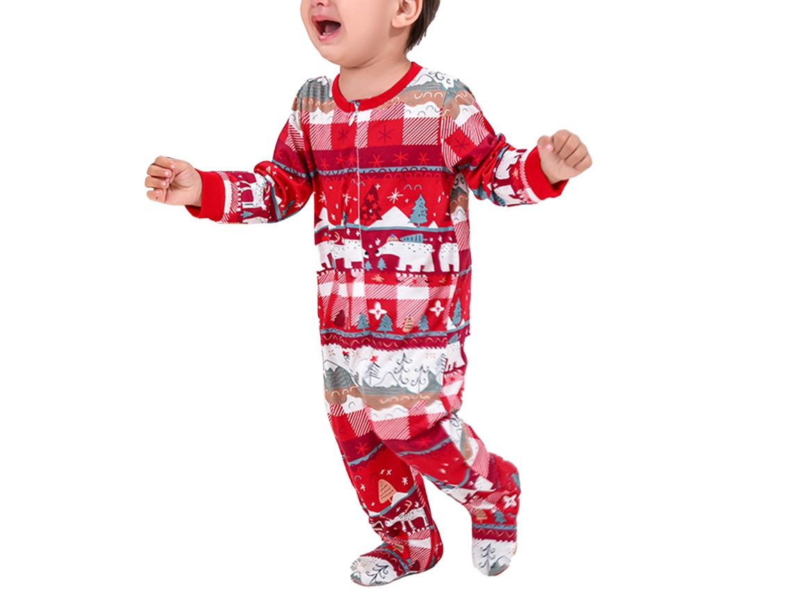 Conjunto Pijamas Natalinos Combinantes Pais E Filhos